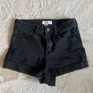 Black Forever 21 High Rise Jean Short Shorts